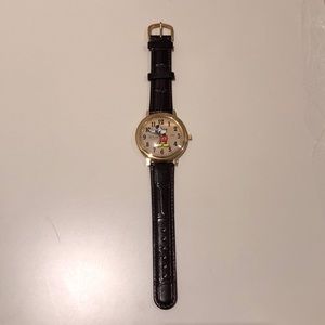 limited addition mickey mouse gold watch